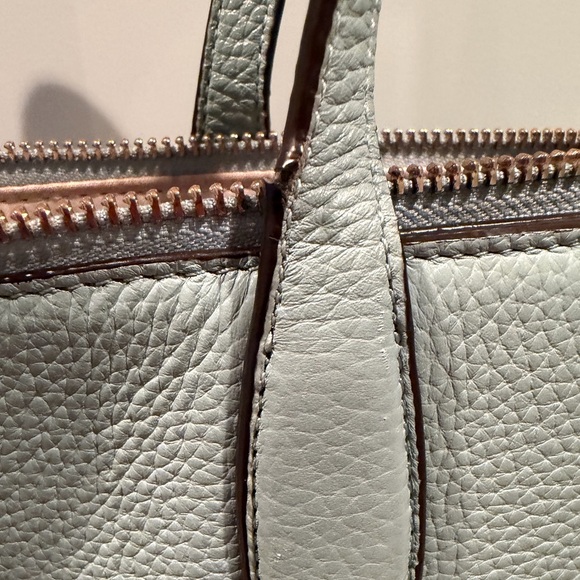 Kate Spade Harlow Soft Teal Leather Tote - Picture 7 of 13